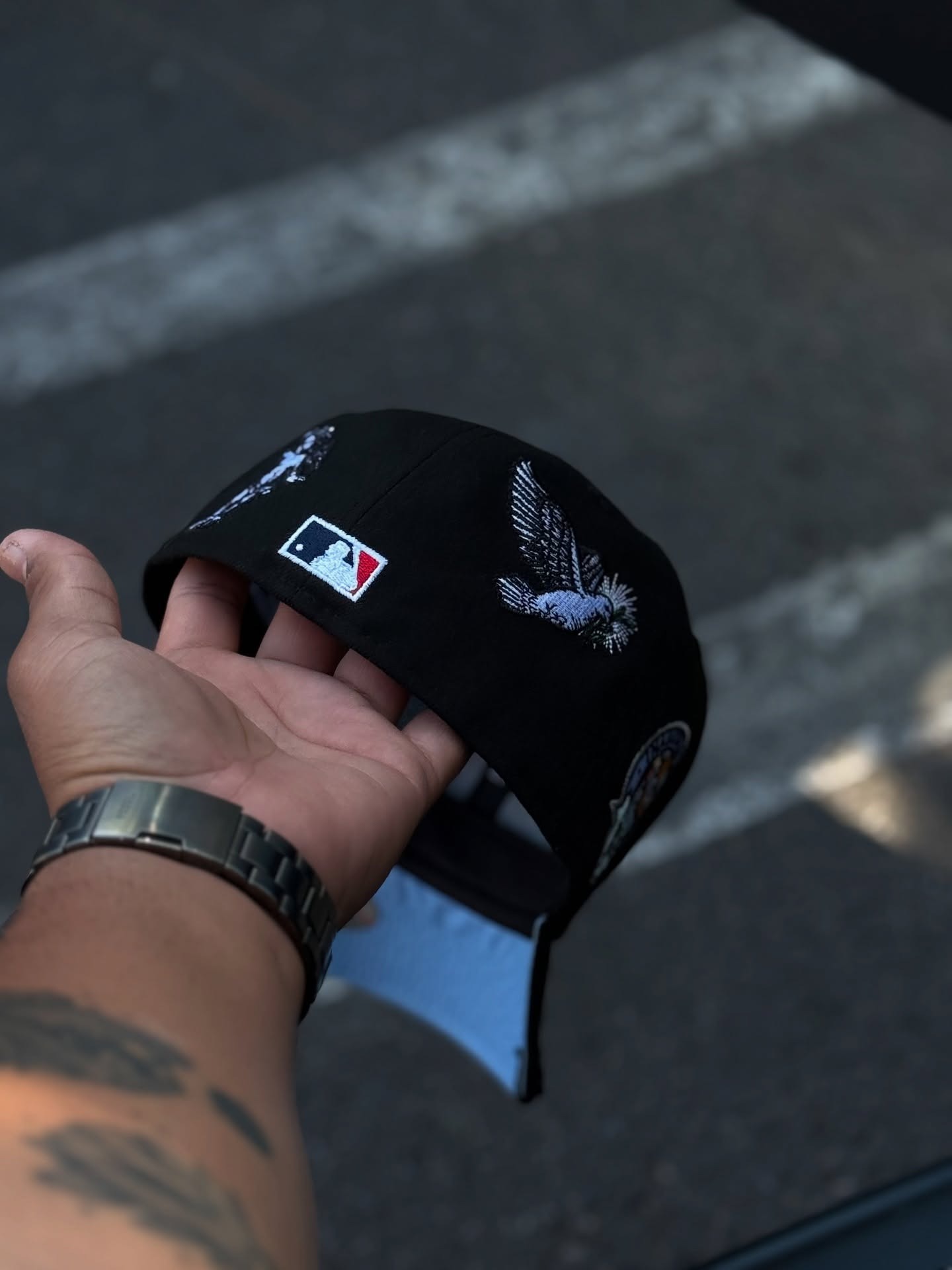 NEW ERA BLACK CHICAGO WHITE SOX "HEAVENLY CITY" 2003 ALL START GAME EMBROIDERED CASUAL BASEBALL CAP-Maverick