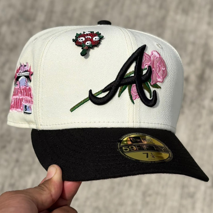 NEW ERA ATLANTA BRAVES ALL STAR GAME 2000 CHROME ROSE EMBROIDERED CASUAL BASEBALL CAP-Maverick