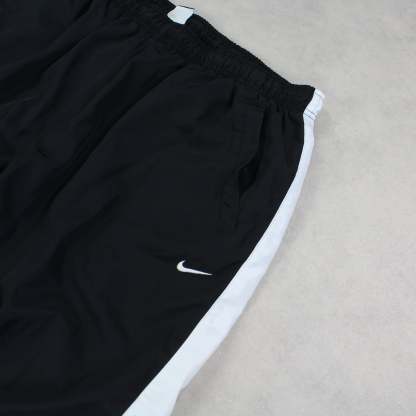 RARE 00s Baggy Trackpants Black-Maverick