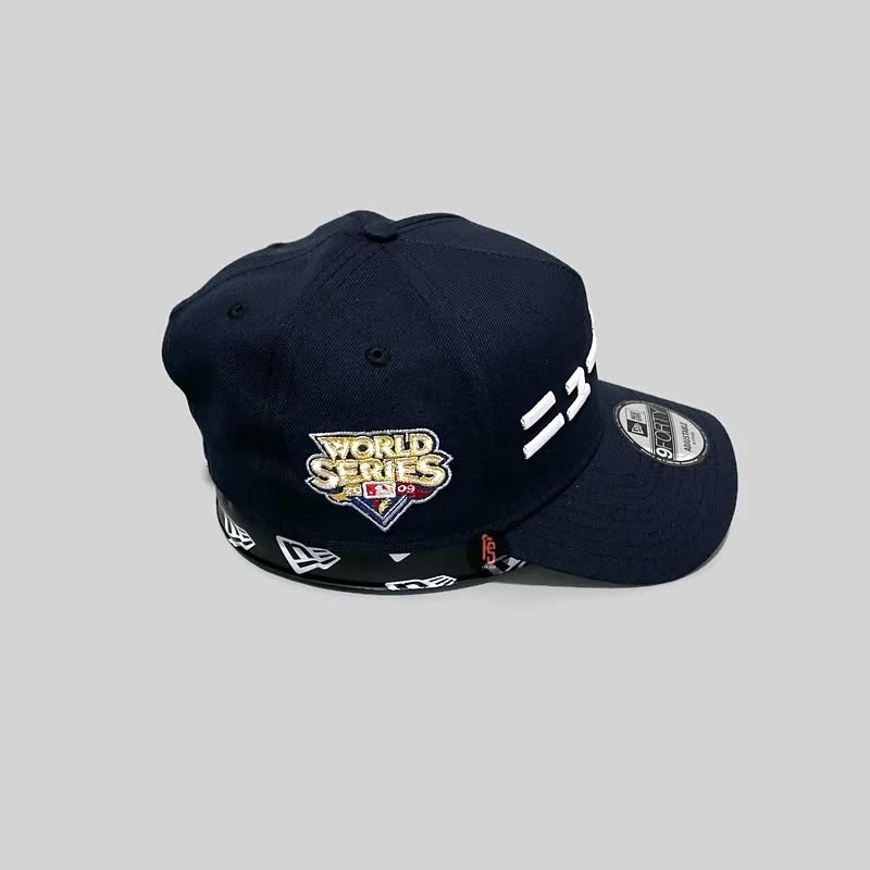 NEW ERA NEW YORK YANKEES WORLD SERIES 2009 NAVY 9FORTY A FRAME SNAPBACK CAP-Maverick