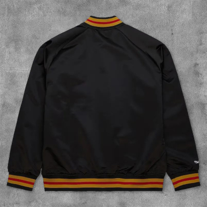 Fashion 49ers Print Long Sleeve Baseball Jacket-Maverick