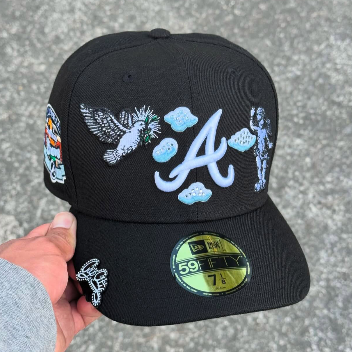 NEW ERA ATLANTA BRAVES HEAVENLY CITY EMBROIDERED CASUAL BASEBALL CAP-Maverick