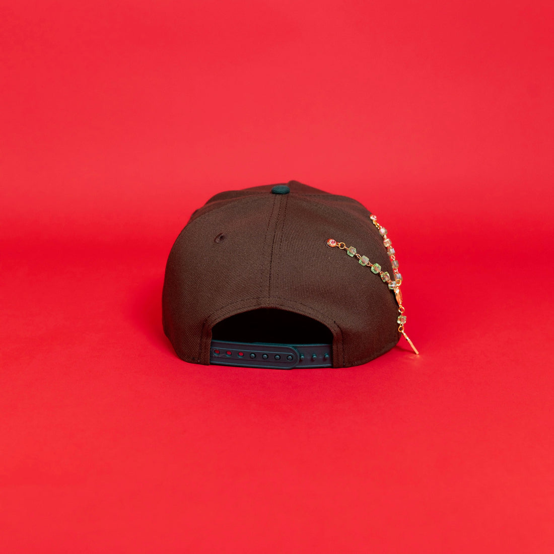 NEW ERA EXCLUSIVE 9FIFTY A-FRAME BROWN/ PINE GREEN NEW YORK YANKEES SNAPBACK W/ ROSE + 1996 WORLD SERIES SIDE PATCH-Maverick