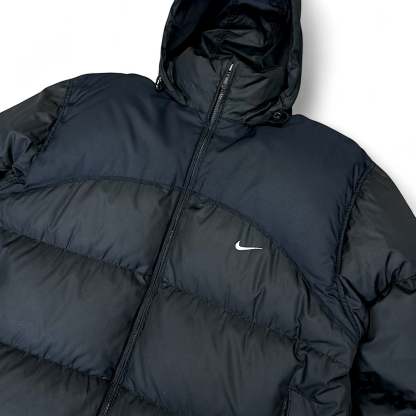 Vintage Y2K Puffer Daunenjacke Schwarz-Maverick
