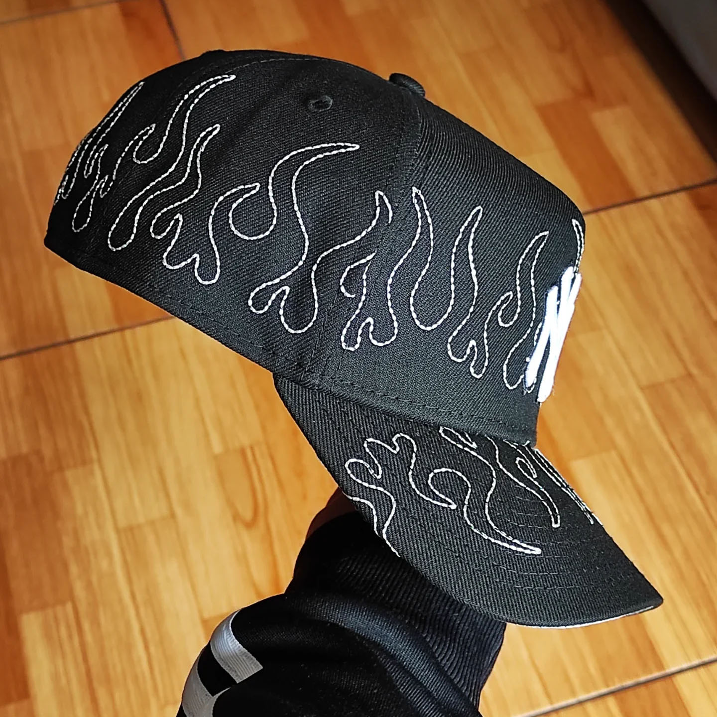 NEW ERA NEW YORK YANKEES FLAME BLACK 9 FORTY A-FRAME EMBROIDERED CASUAL BASEBALL CAP-Maverick