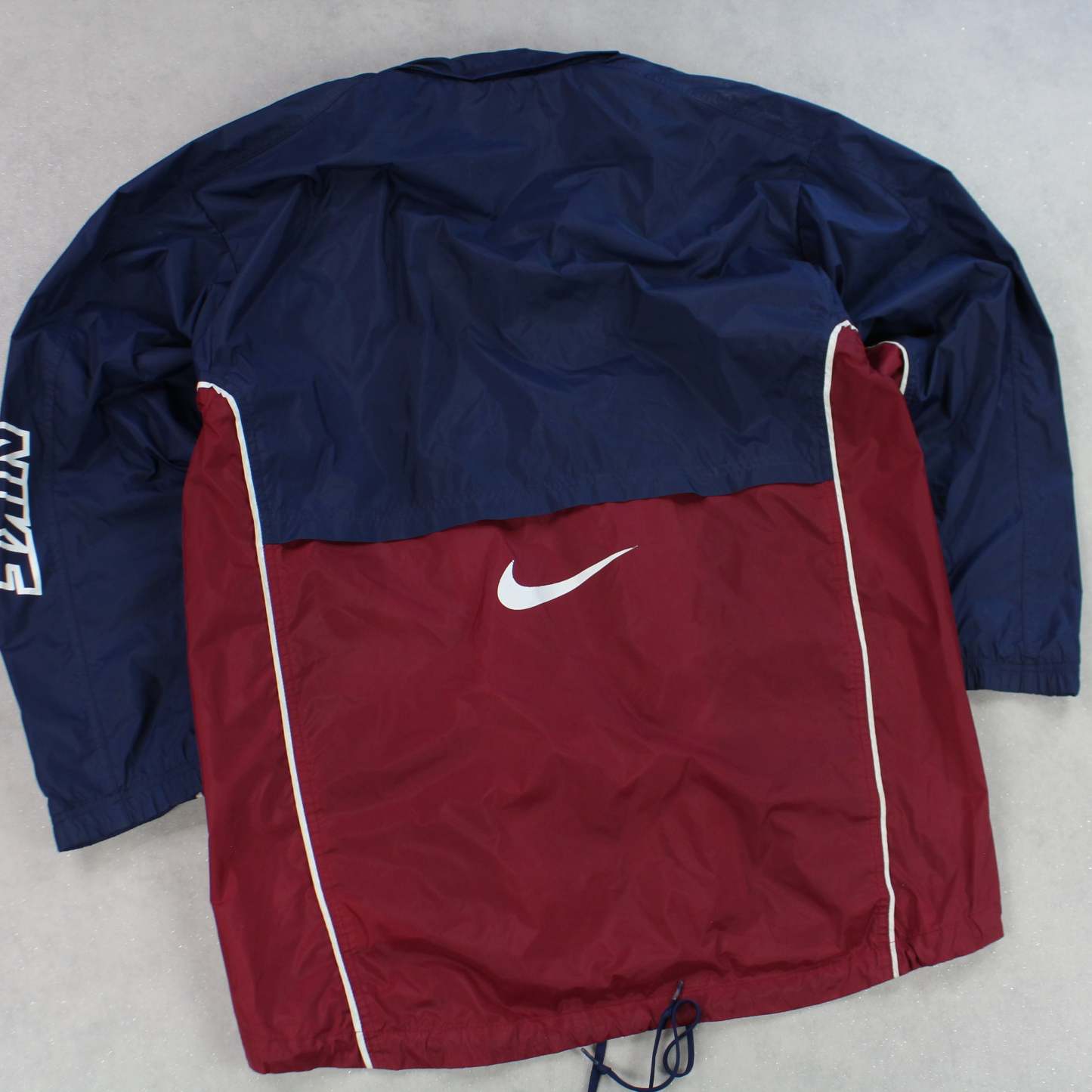 RARE 90s Hooded Track Jacket Burgundy-Maverick