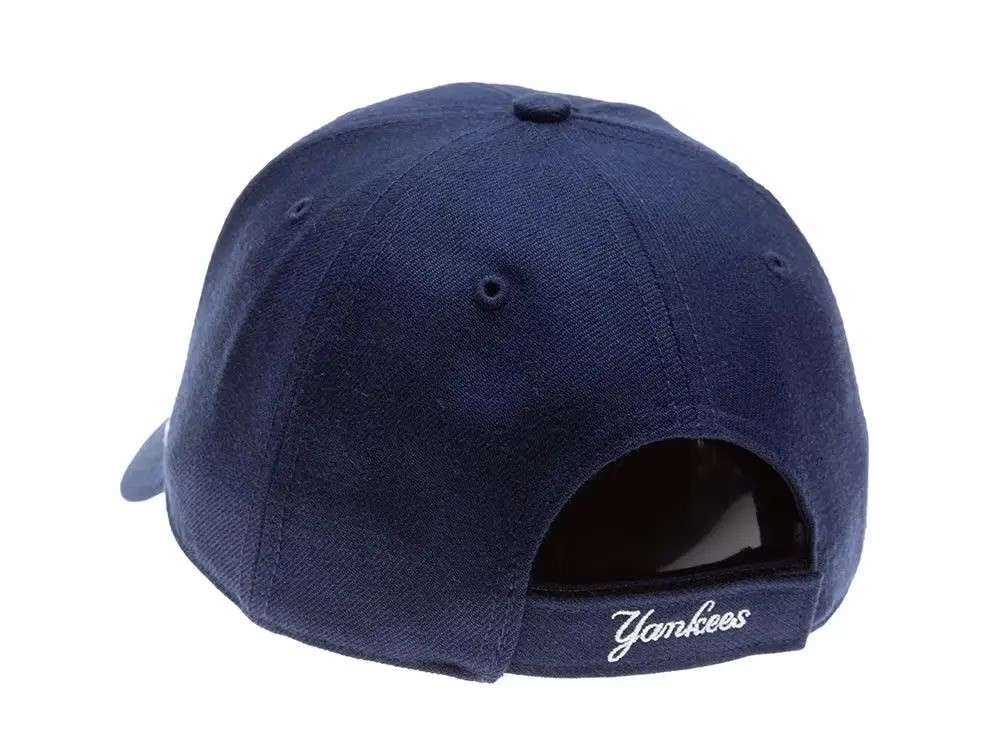 NEW ERA X 47BRAND NEW YORK YANKEES CLASSIC CURVED LIGHT NAVY STRAPBACK HAT-Maverick