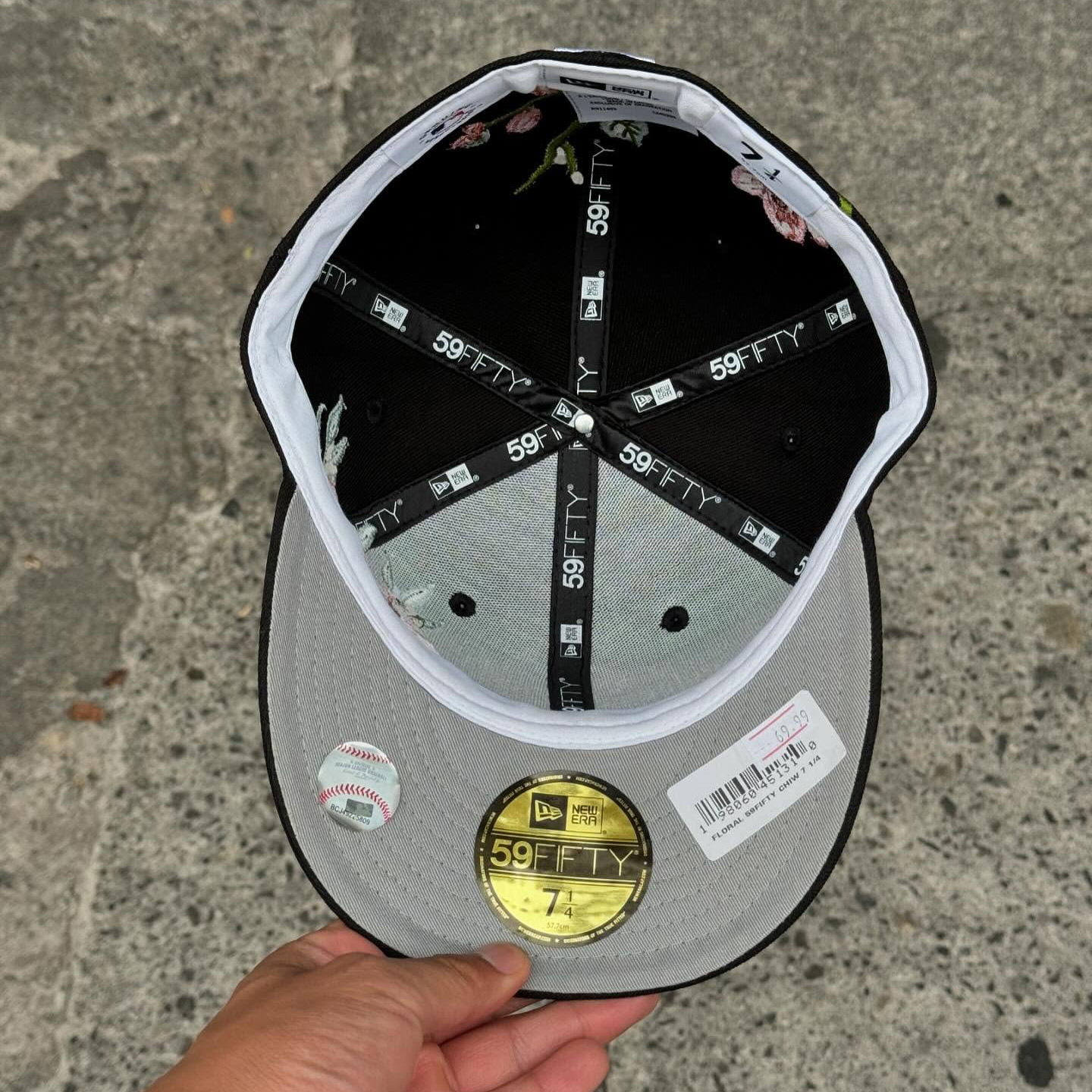 NEW ERA CHICAGO WHITE SOX MLB FLORAL EMBROIDERED CASUAL BASEBALL CAP-Maverick