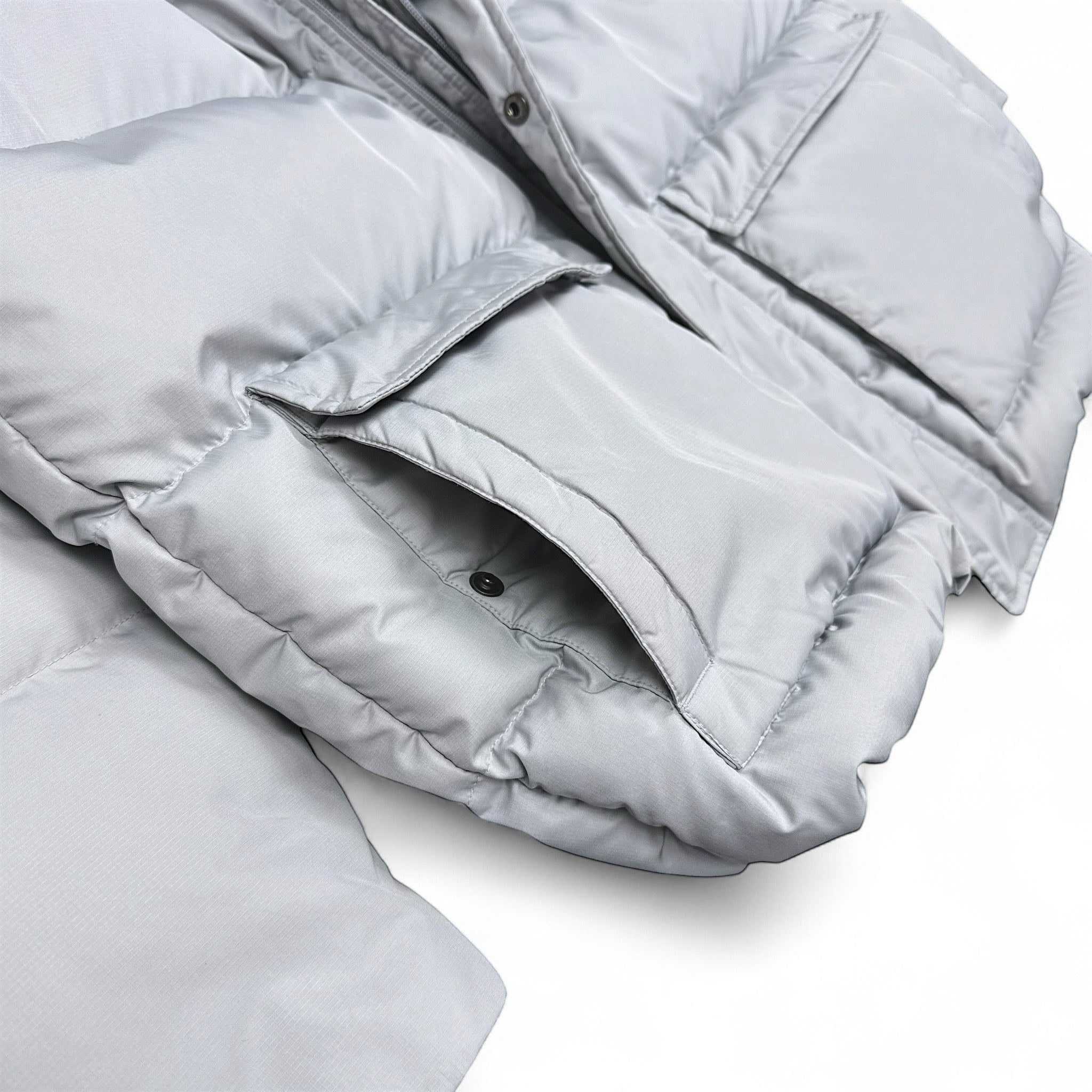 Vintage Y2K Down Pufferjacke Grau-Maverick