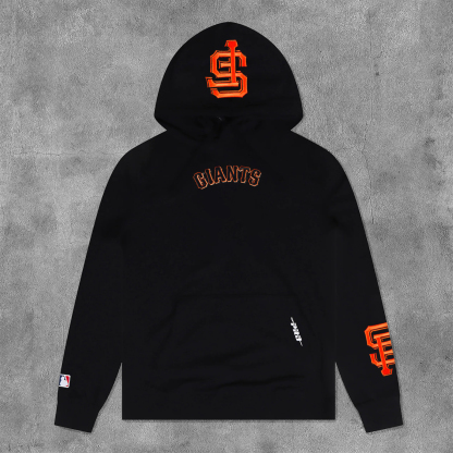 San Francisco Print Long Sleeve Hoodies-Maverick