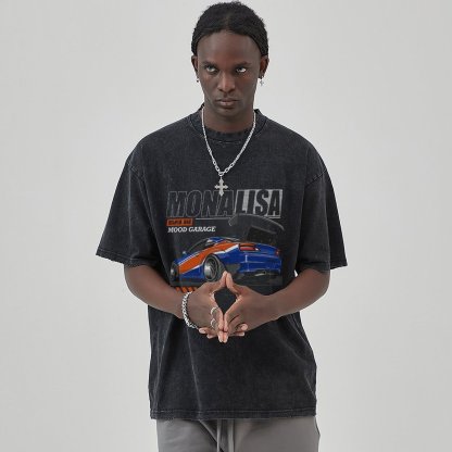 Unisex Vintage Solid Wash Denim T-Shirts 1011