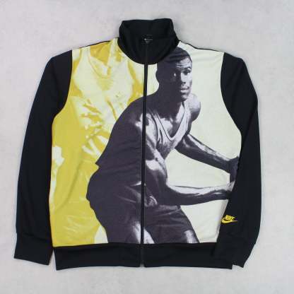SUPER RARE 00s David Robinson Track Jacket Black-Maverick