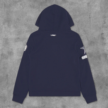 Fashionable Cowboys Print Long Sleeve Hoodies-Maverick