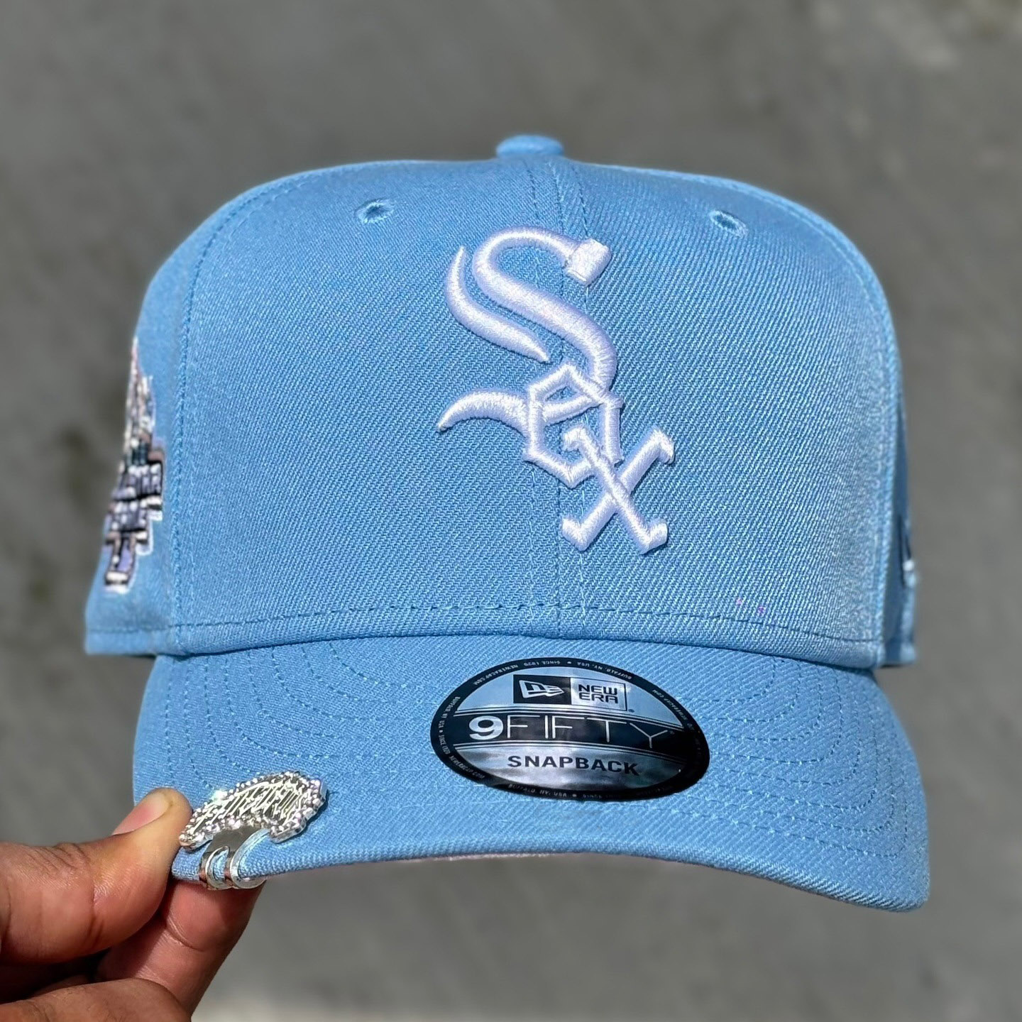 NEW ERA CHICAGO WHITE SOX ALL STAR GAME 2003 SKY BLUE EMBROIDERED CASUAL BASEBALL CAP-Maverick