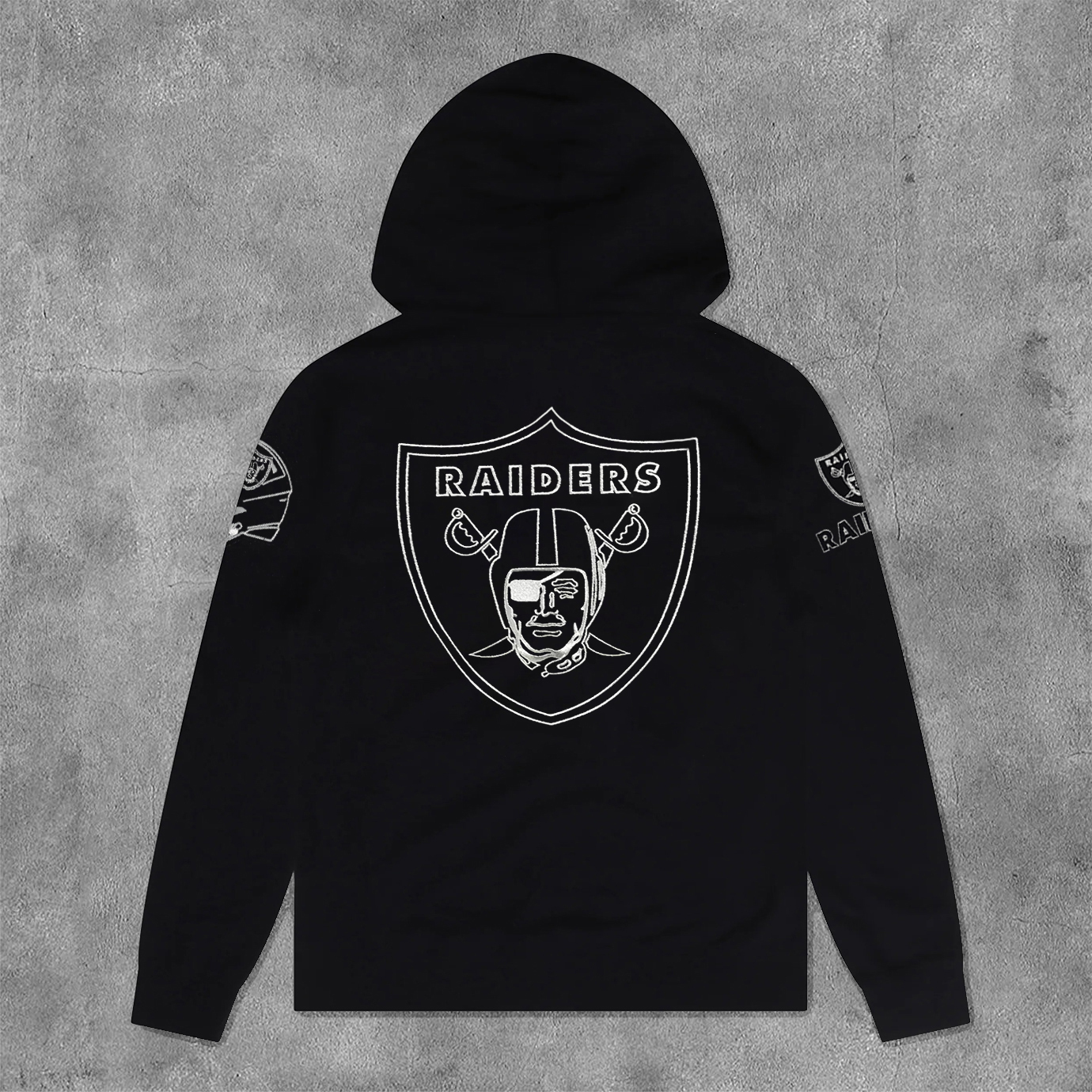 Stylish Raiders Print Long Sleeve Hoodies-Maverick