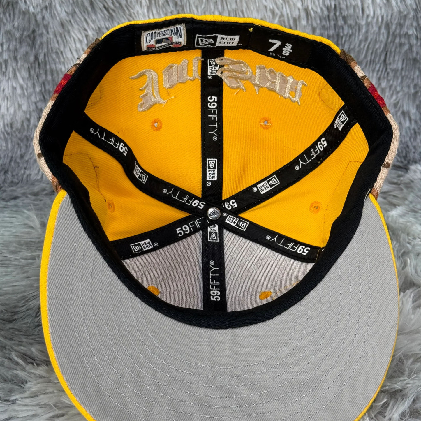 NEW ERA NEW YORK YANKEES JON STAN YELLOW EMBROIDERED CASUAL BASEBALL CAP-Maverick