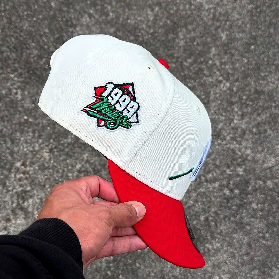 NEW ERA NY YANKEES WORLD SERIES 1999 EMBROIDERED CASUAL BASEBALL CAP-Maverick