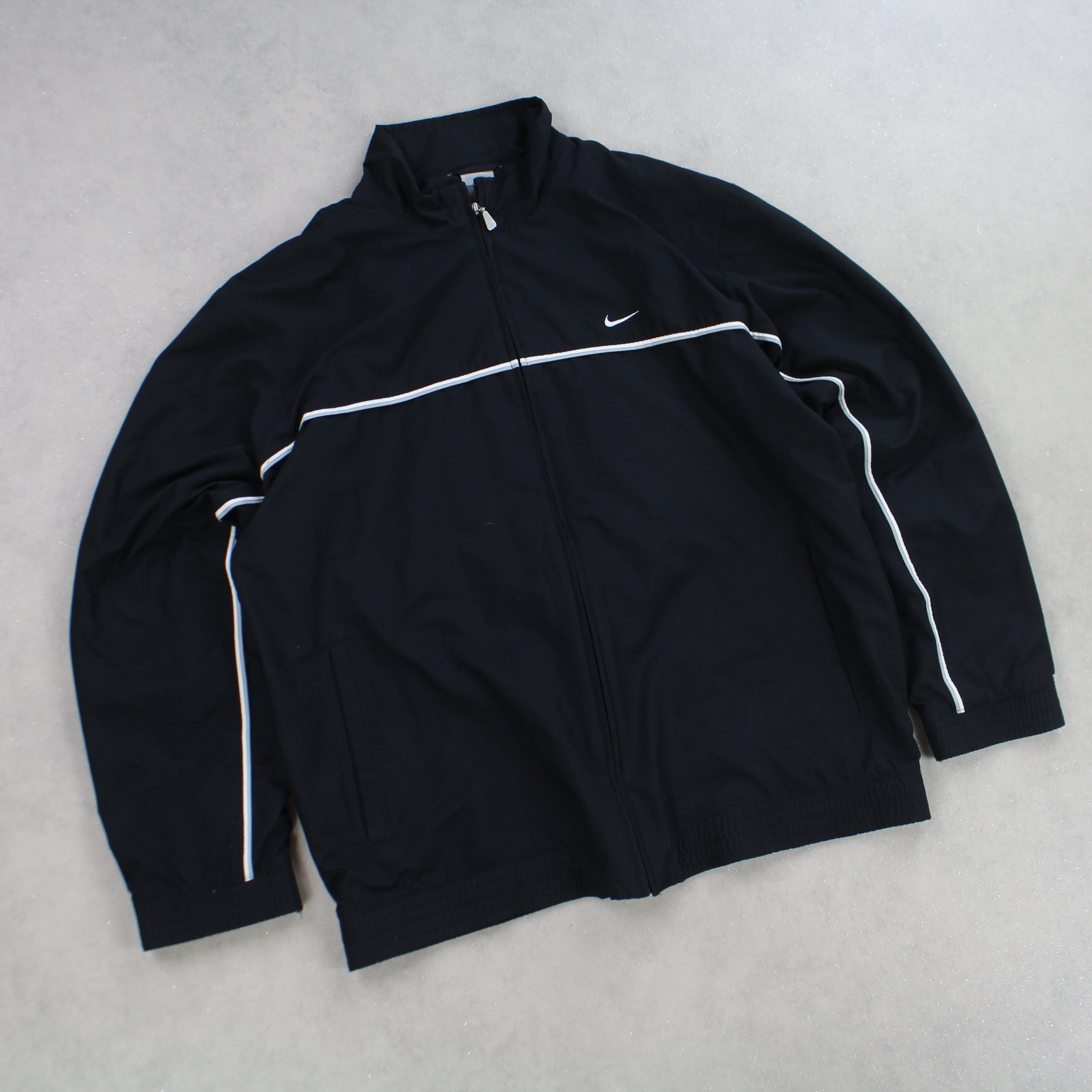 RARE 2000s Track Jacket Black-Maverick