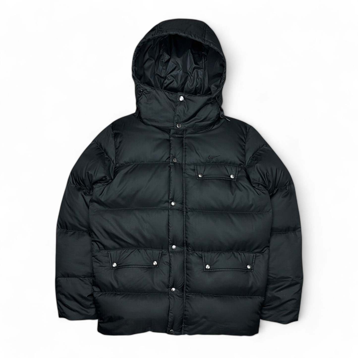 Vintage Puffer Daunenjacke Schwarz-Maverick