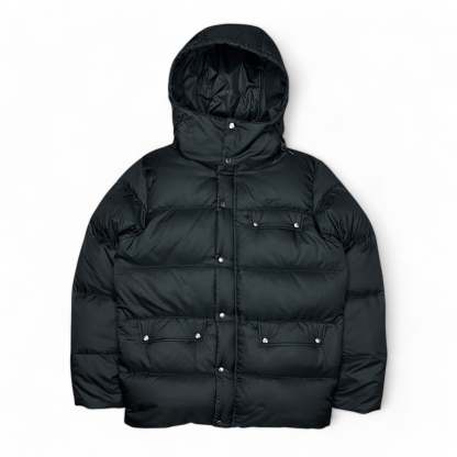 Vintage Puffer Daunenjacke Schwarz-Maverick