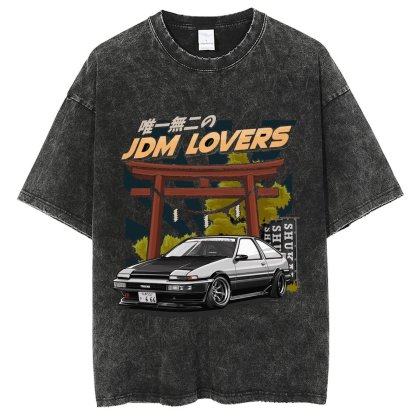 Unisex Vintage Solid Wash Denim T-Shirts 1008