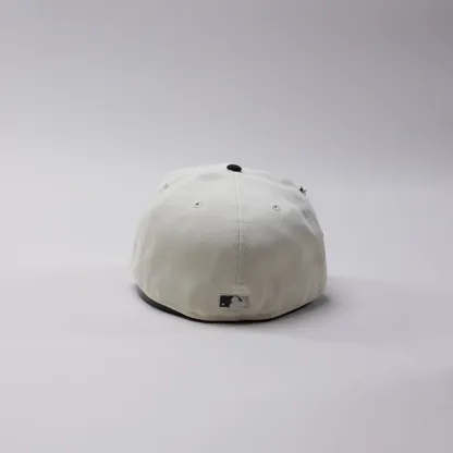 NEW ERA EXCLUSIVE 59FIFTY CHROME/ BLACK UPSIDE DOWN LOS ANGELES DODGERS W/ 2020 WORLD SERIES CHAMPIONS SIDE PATCH-Maverick