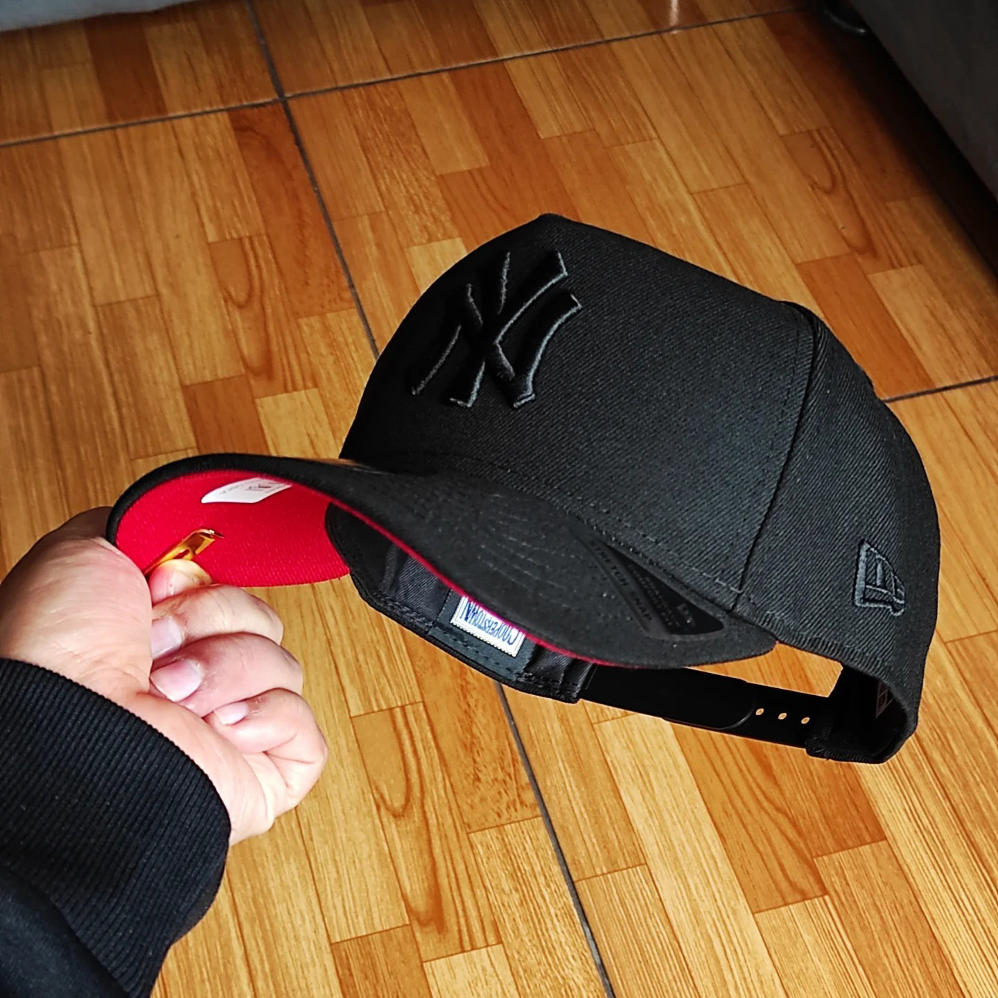 NEW ERA NEW YORK YANKEES WORLD SERIES 1999 BLACK RED EMBROIDERED CASUAL BASEBALL CAP-Maverick