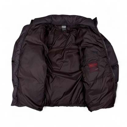Vintage Y2K Puffer Daunenjacke Rotwein-Maverick