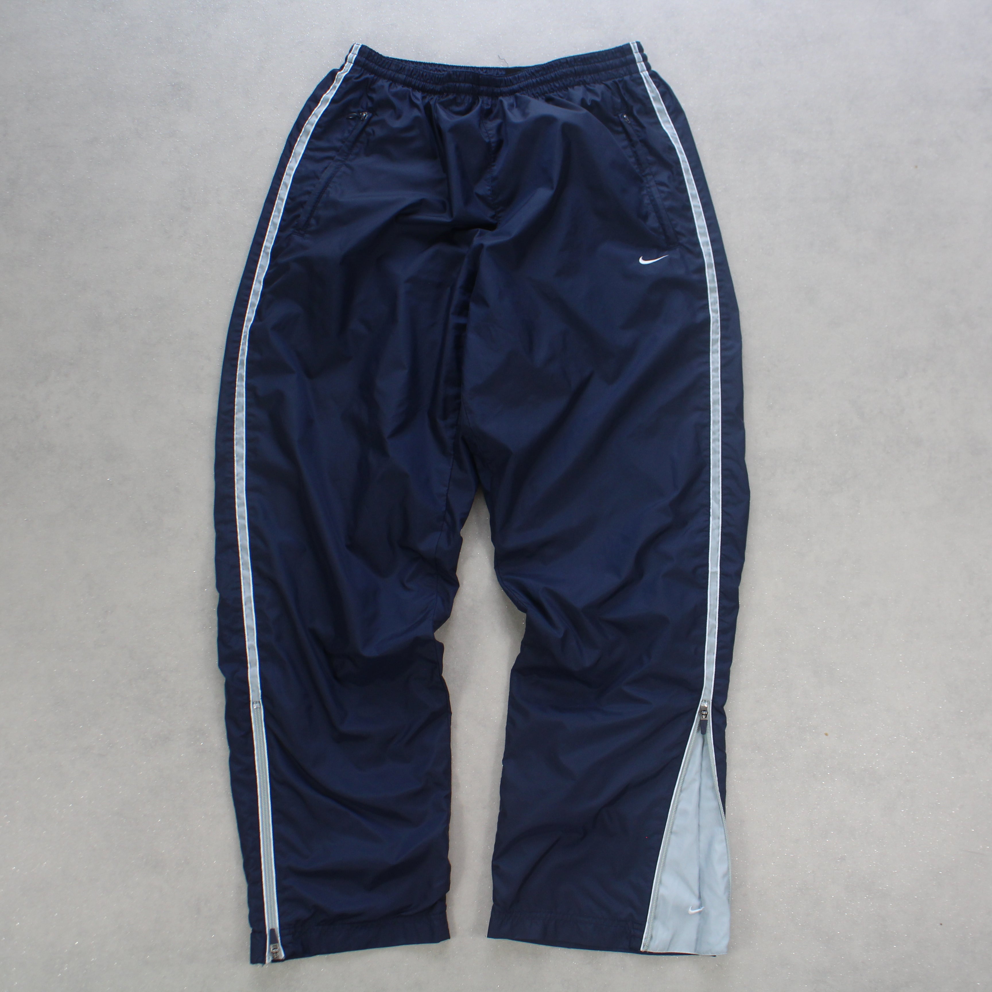 RARE 1990s Baggy Trackpants Navy-Maverick