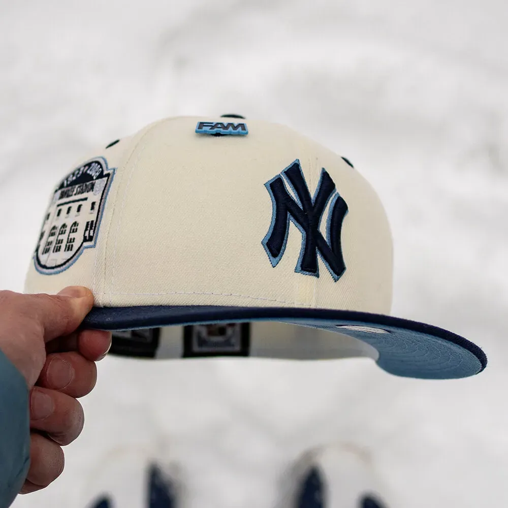 NEW ERA 59FIFTY MLB NEW YORK YANKEES YANKEE STADIUM 2008 TWO TONE/ SKY BLUE UV-Maverick
