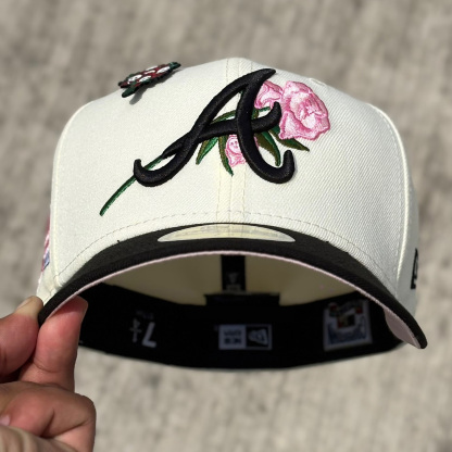 NEW ERA ATLANTA BRAVES ALL STAR GAME 2000 CHROME ROSE EMBROIDERED CASUAL BASEBALL CAP-Maverick