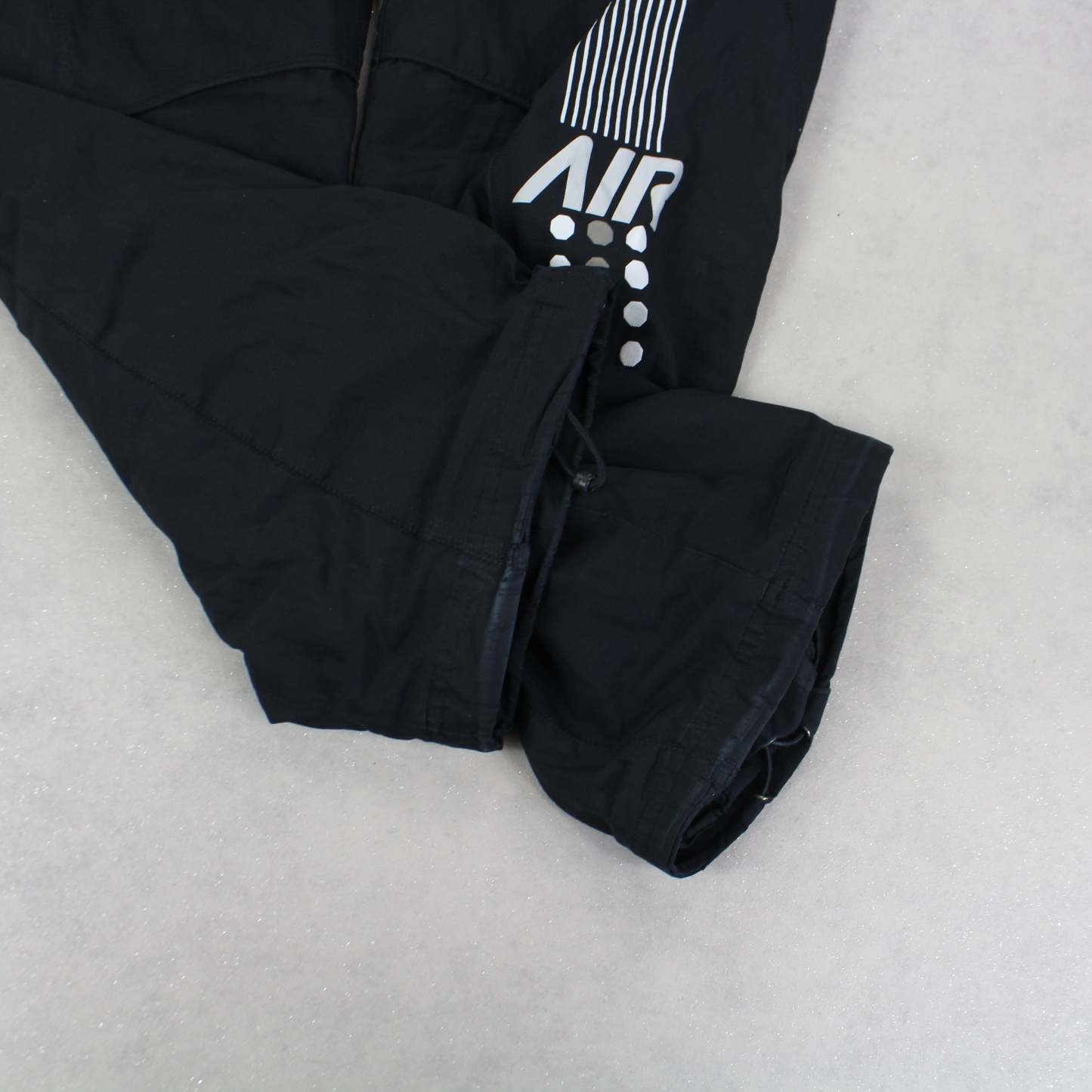 RARE 00s Air Baggy Trackpants Black-Maverick