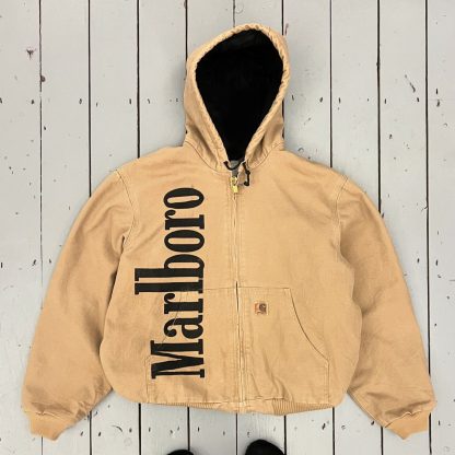 Letters Printed Long Sleeve Zipper Design Jacket-Maverick