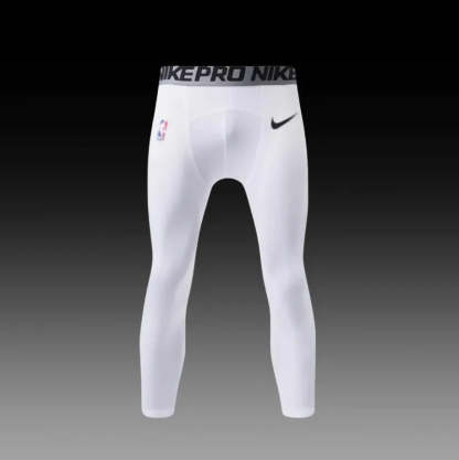 Elite Pro White Compression Tights-Maverick