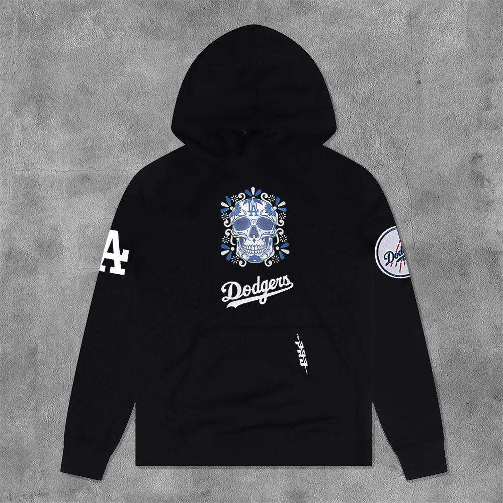 Stylish Los Angeles Skull Print Long Sleeve Hoodies-Maverick