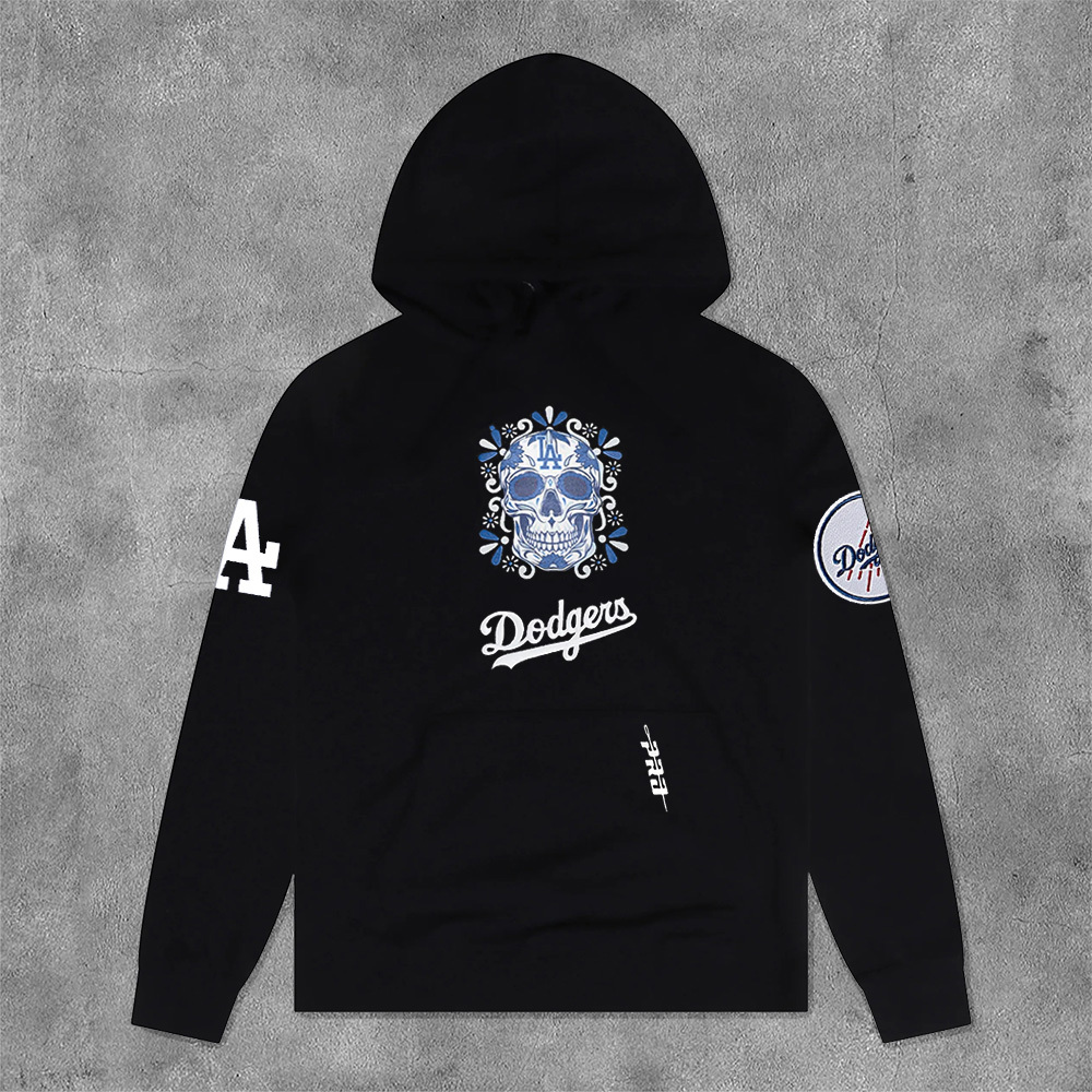 Stylish Los Angeles Skull Print Long Sleeve Hoodies-Maverick