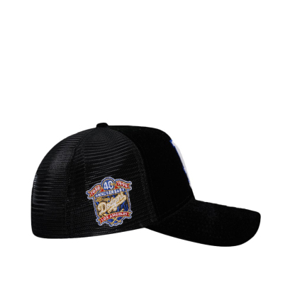 NEW ERA MLB LOS ANGELES DODGERS EMBROIDERED ALL BLACK BASEBALL CAP-Maverick
