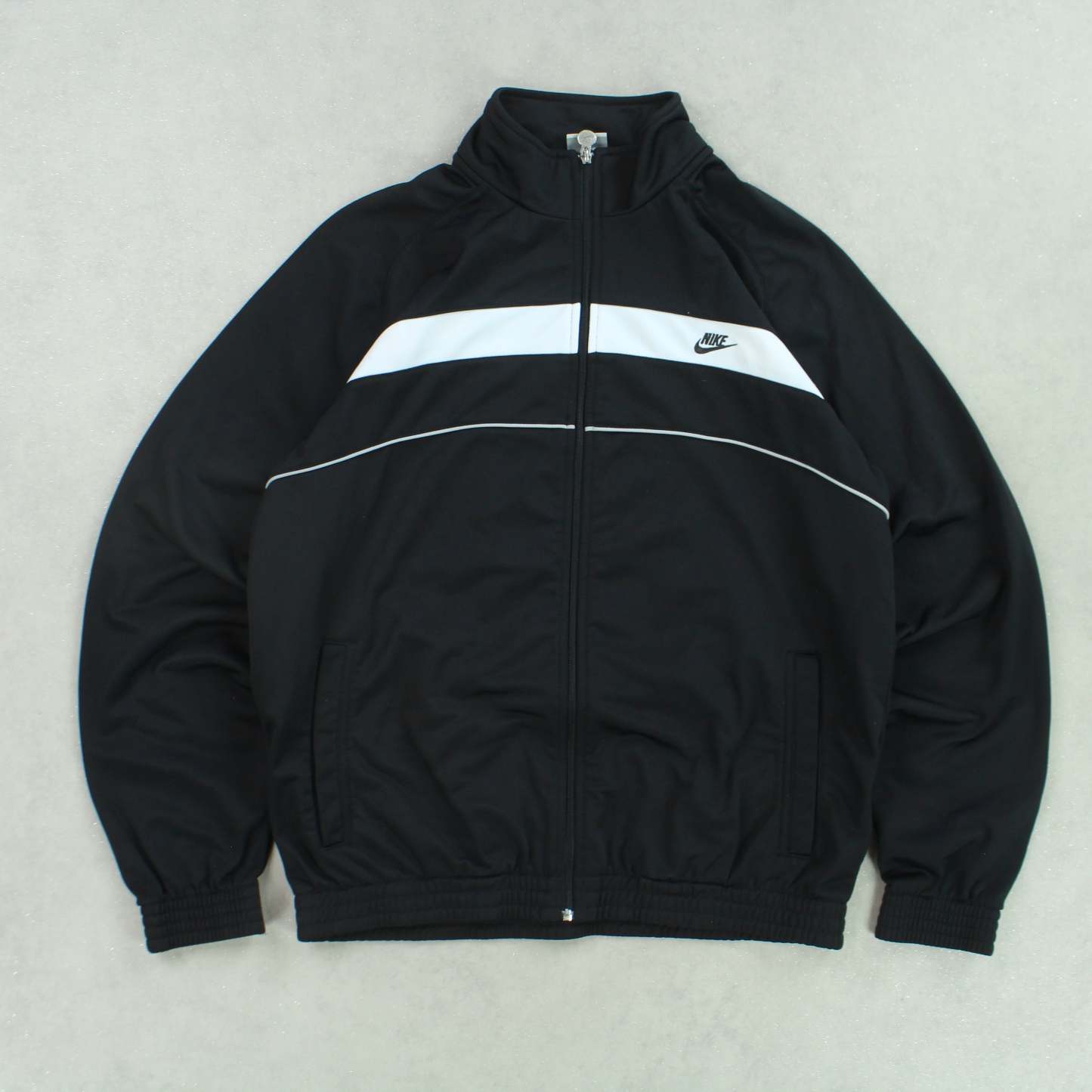 RARE 00s Track Jacket Black-Maverick