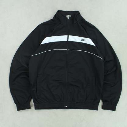 RARE 00s Track Jacket Black-Maverick