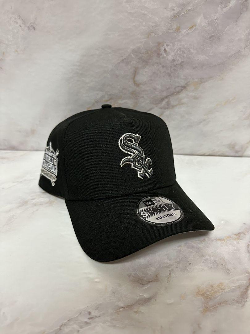 NEW ERA 9FORTY A MLB CHICAGO WHITE SOX. BLACK EDITION BASEBALL CAP-Maverick