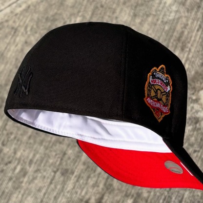 NEW ERA NEW YORK YANKEES WORLD SERIES 1927 BLACK FIRE EDITION EMBROIDERED CASUAL BASEBALL CAP-Maverick