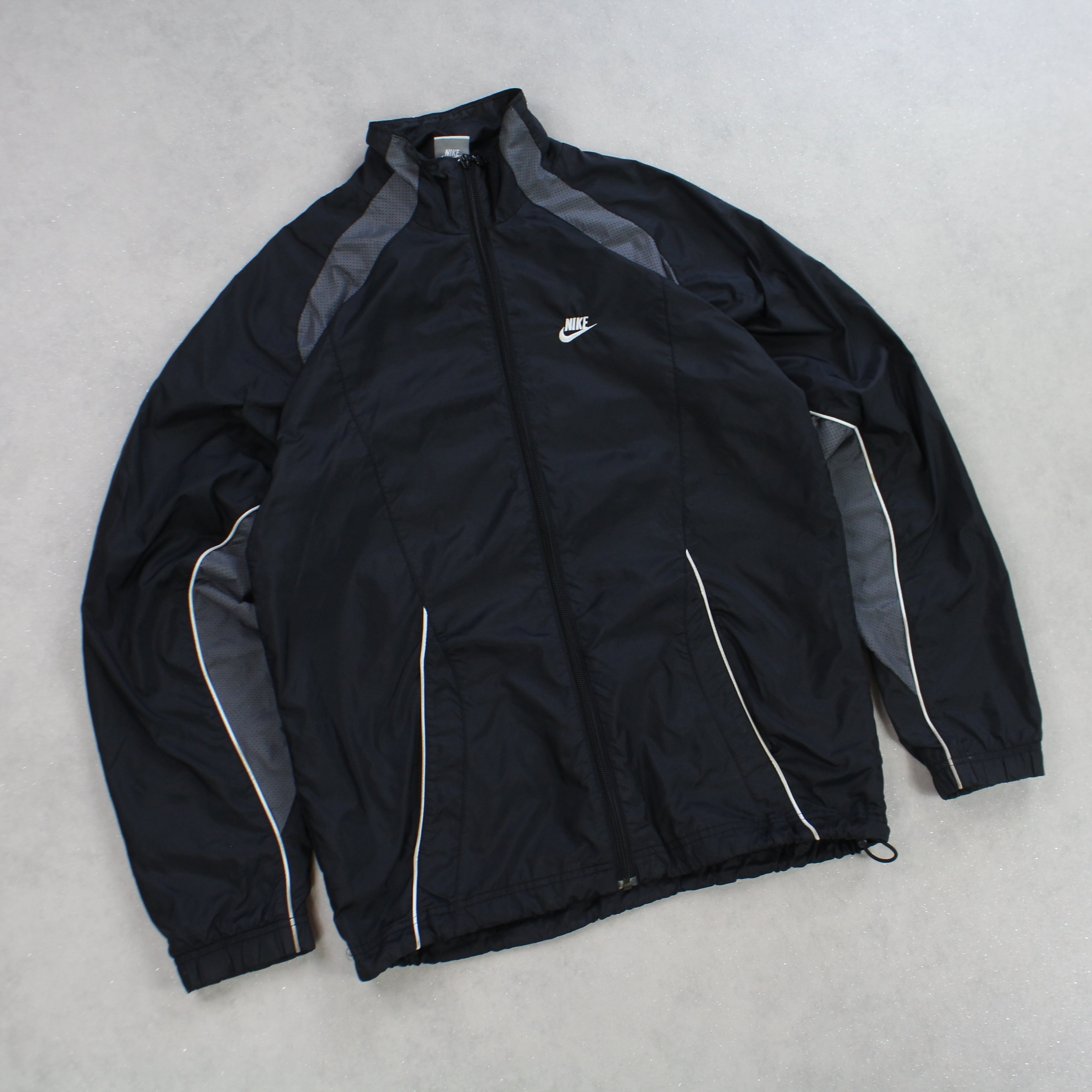 RARE 00s Track Jacket Black-Maverick