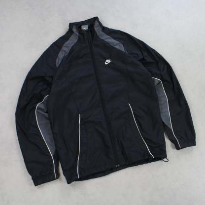 RARE 00s Track Jacket Black-Maverick
