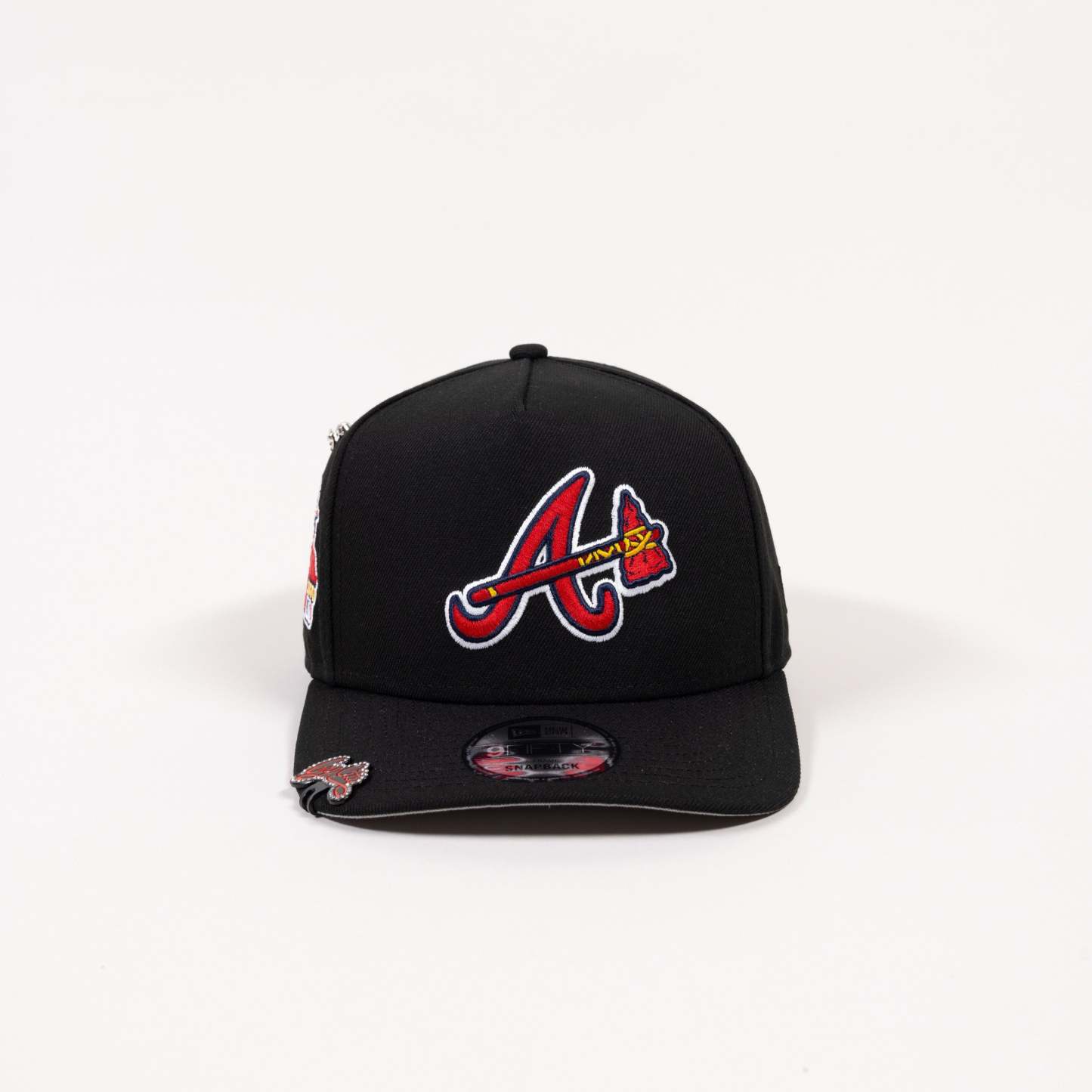 NEW ERA EXCLUSIVE 9FIFTY A-FRAME BLACK ATLANTA BRAVES SNAPBACK W/ 2000 ALL STAR GAME SIDE PATCH-Maverick