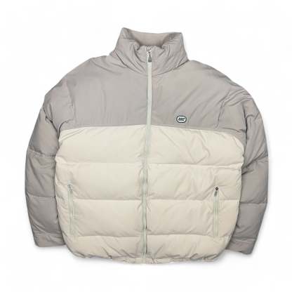 Vintage Y2K Puffer Daunenjacke Beige-Maverick