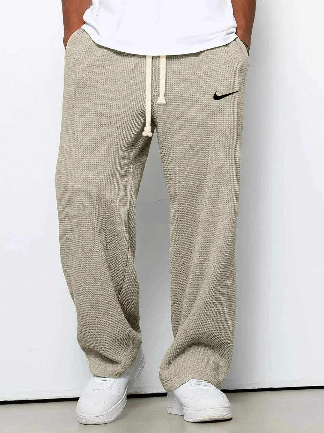 Casual Sports Textured Trousers