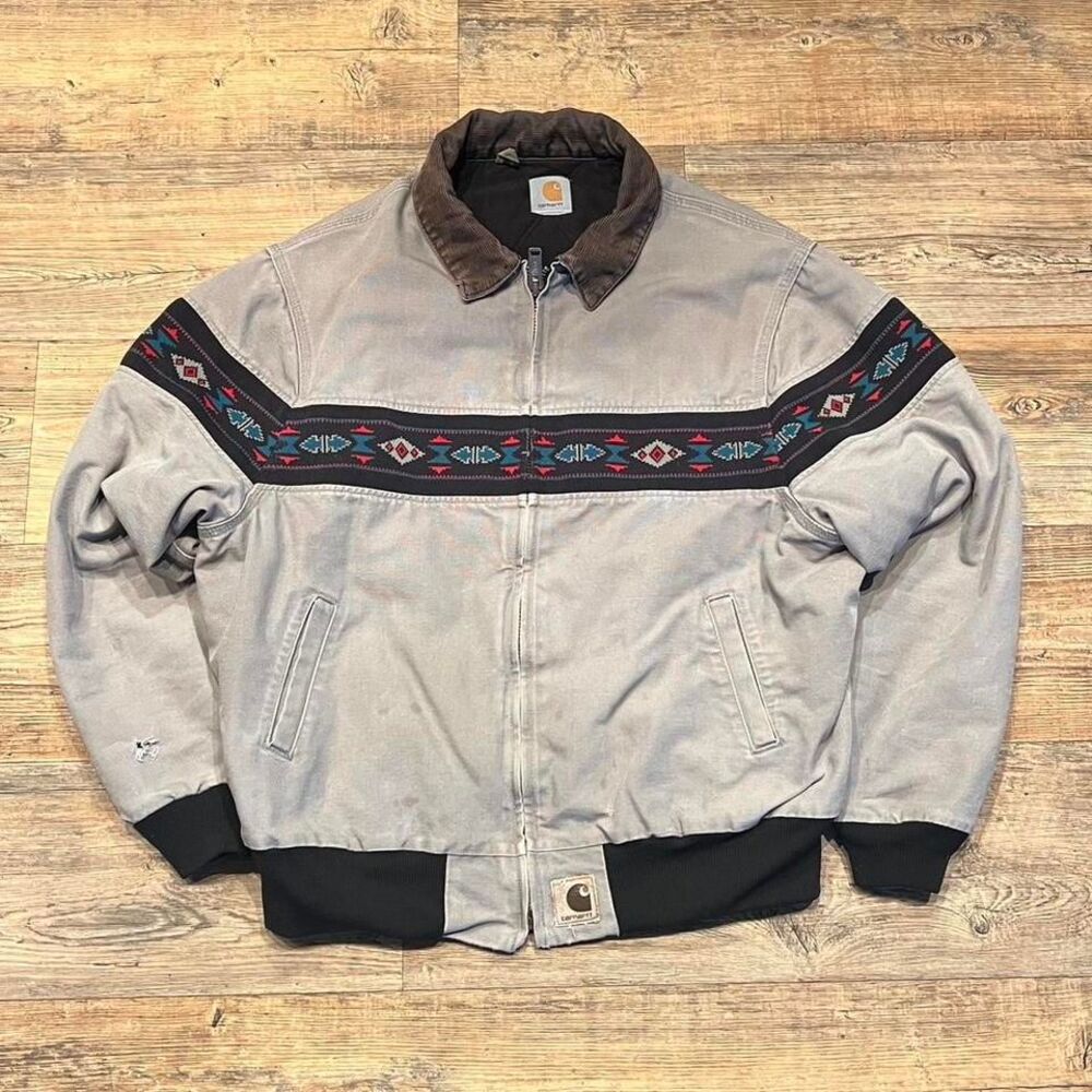 Tribal retro long sleeve lined zip-up jacket-Maverick