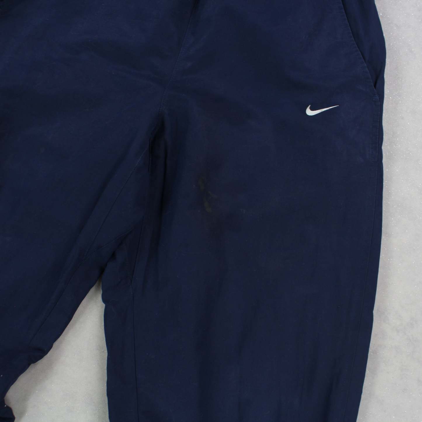 RARE 2000s Spell Out Trackpants Navy-Maverick