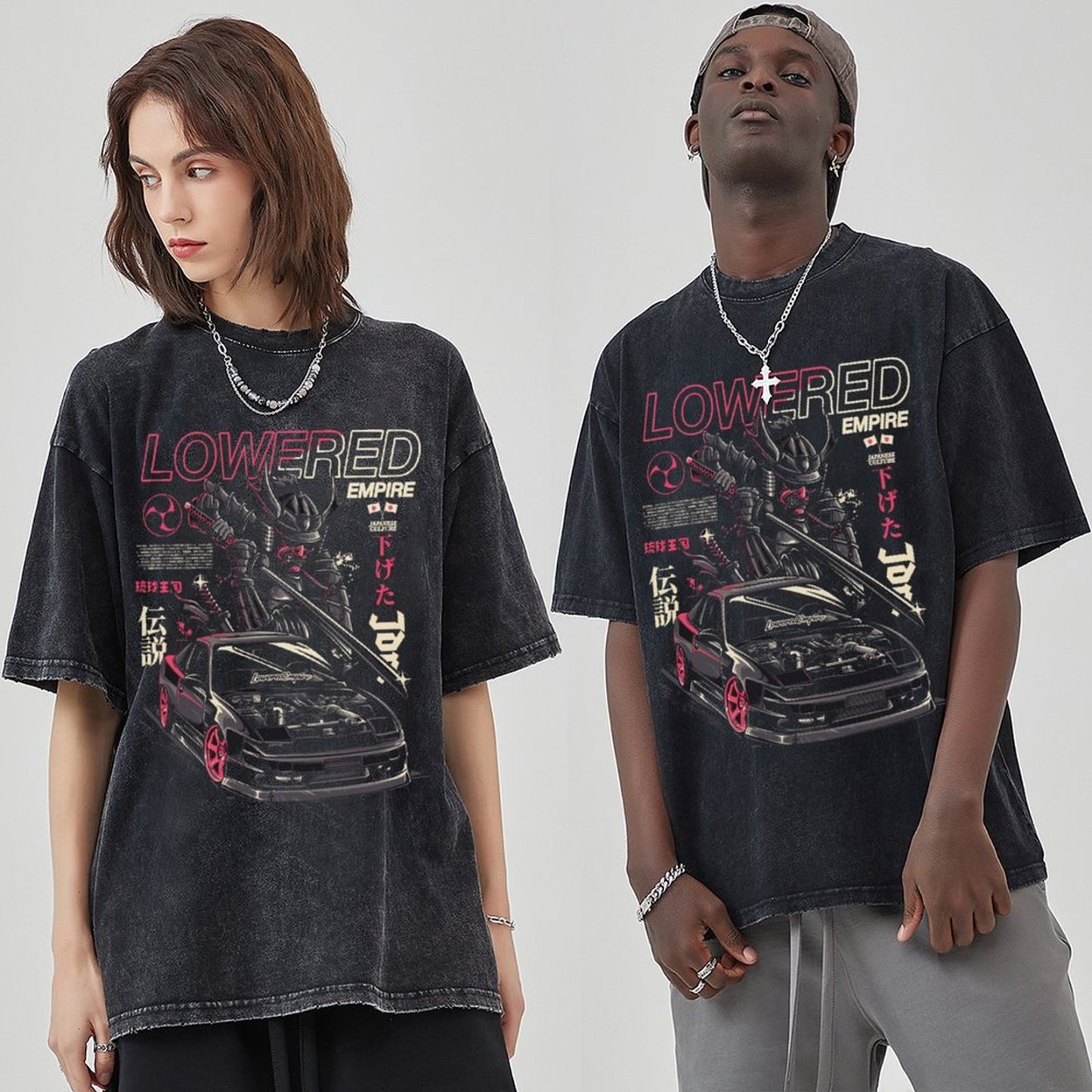 Unisex Vintage Solid Wash Denim T-Shirts 1010