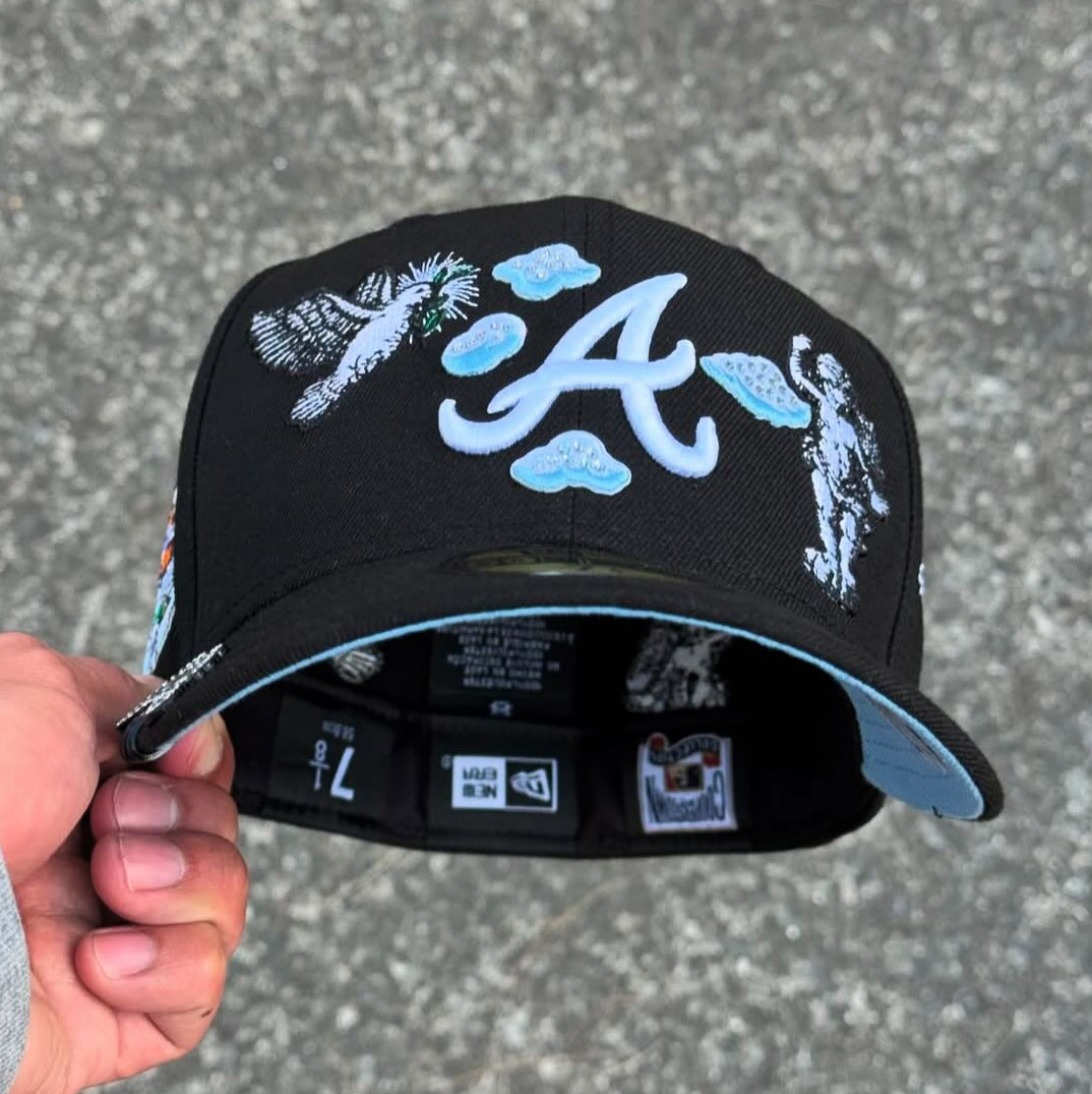 NEW ERA ATLANTA BRAVES HEAVENLY CITY EMBROIDERED CASUAL BASEBALL CAP-Maverick